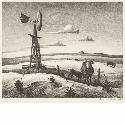 Lot 18 - Thomas Hart Benton (1889-1975) WEST TEXAS...