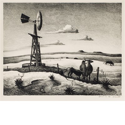 Lot 14 - Thomas Hart Benton WEST TEXAS (F. 77)...