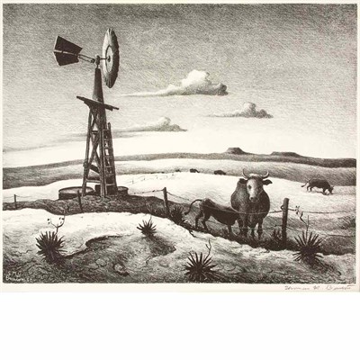 Lot 165 - Thomas Hart Benton (1889-1975) WEST TEXAS...