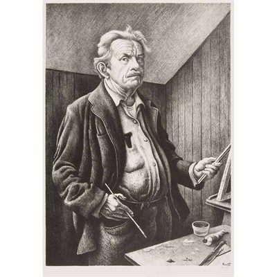 Lot 19 - Thomas Hart Benton SELF-PORTRAIT (F. 84)...