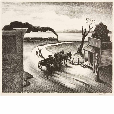 Lot 118 - Thomas Hart Benton (1889-1975) EDGE OF TOWN...