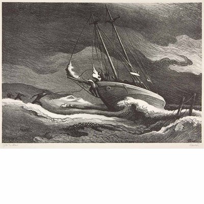 Lot 157 - Thomas Hart Benton (1889-1975) AFTER THE BLOW...