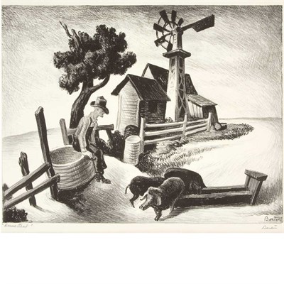 Lot 116 - Thomas Hart Benton (1889-1975) HOMESTEAD (FATH...