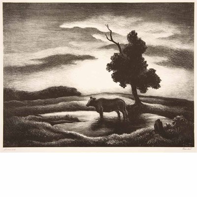 Lot 135 - Thomas Hart Benton (1889-1975) SUNSET (FATH...