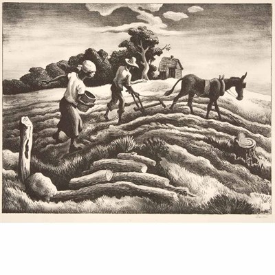 Lot 124 - Thomas Hart Benton (1889-1975) PLANTING (FATH...