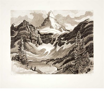 Lot 168 - Thomas Hart Benton (1889-1975) MOUNT ASSINI...