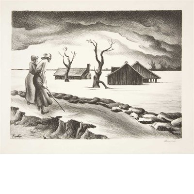 Lot 112 - Thomas Hart Benton (1889-1975) FLOOD (FATH 16)...
