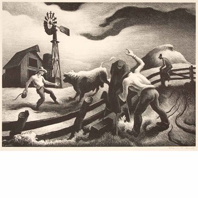 Lot 162 - Thomas Hart Benton (1889-1975) PHOTOGRAPHING...