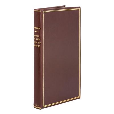 Lot 4 - JEFFERSON, THOMAS Notes on the State of...