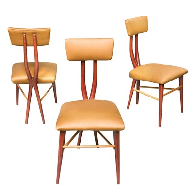 Lot 137 - Manner of Carlo Mollino Set of Six Dining...