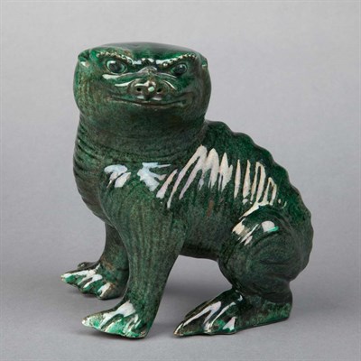 Lot 269 - Chinese Green Glazed Figure of a Toad 19th...
