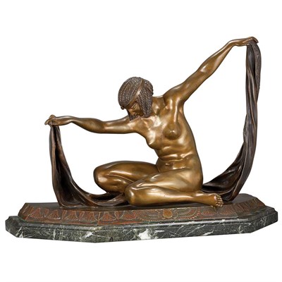 Lot 423 - Bronze Figure of Isis After a model by Claire...