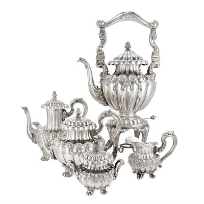 Lot 260 - Continental Silver Coffee and Tea Service...