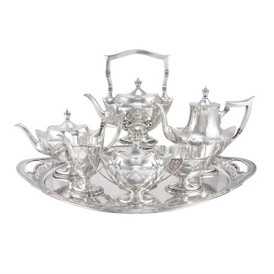 Lot 224 - Gorham Sterling Silver Coffee and Tea Service...