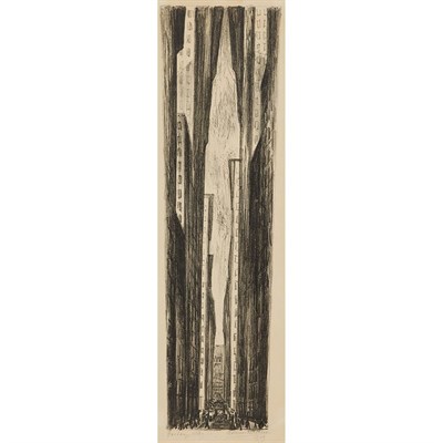 Lot 413 - Adriaan Lubbers EXCHANGE ALLEY Lithograph,...