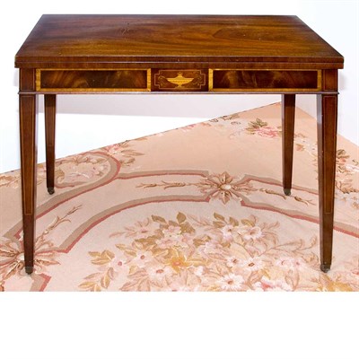 Lot 260 - Regency Style Mahogany Fold-Over Games Table...