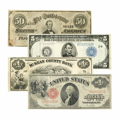 Lot 1141 - United States Large Size Bank Notes Comprising...
