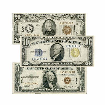 Lot 1142 - North Africa and Hawaii Notes Useful group...