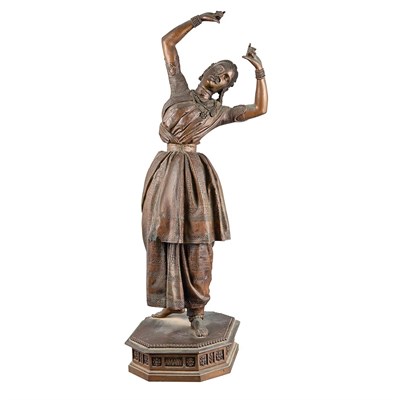 Lot 304 - Bronze Figure of an Indian Female Dancer...