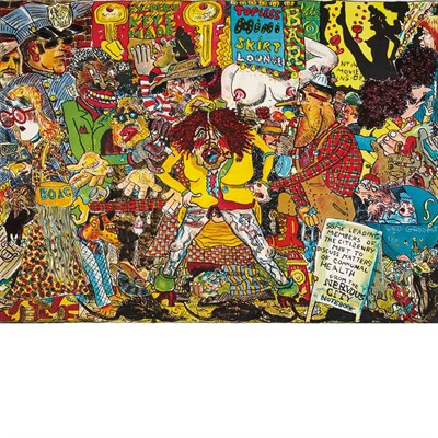 Lot 341 - Red Grooms (b. 1937) NERVOUS CITY (KNESTRICK...