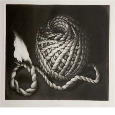 Lot 129 - Carol Wax BALL AND FLAME Mezzotint, 1982,...