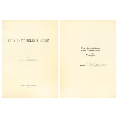 Lot 51 - LAWRENCE, D.H. Lady Chatterley's Lover....