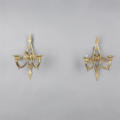 Lot 172 - Pair of Russian Neoclassical Style Gilt-Metal...