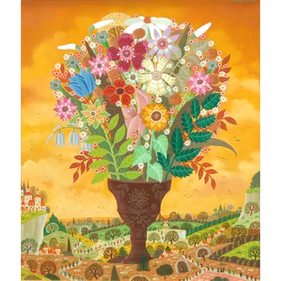 Lot 93 - Alain Thomas French, b. 1942 Bouquet dans un...