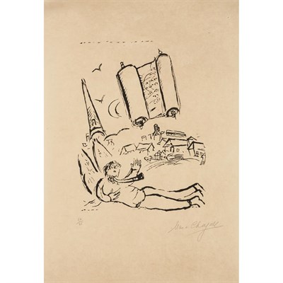 Lot 310 - Marc Chagall POEMES (CRAMER 75) Woodcut, 1968,...