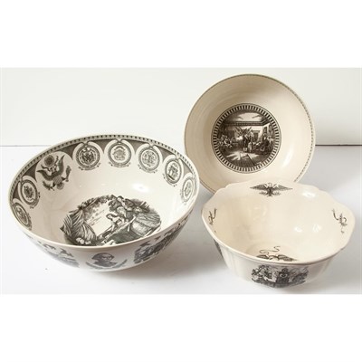 Lot 473 - Group of Six Wedgwood Transfer Decorated...