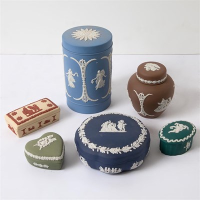 Lot 352 - Group of Wedgwood Jasperware Boxes...