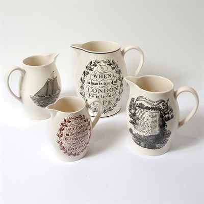 Lot 483 - Group of Twelve Reproduction Wedgwood Pitchers