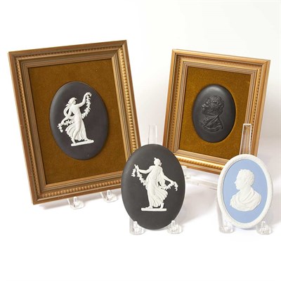 Lot 480 - Group of Nine Wedgwood Jasperware Plaques