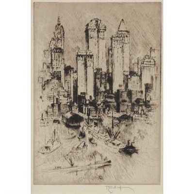 Lot 467 - Joseph Pennell THE THREE TOWERS (WUERTH 772)...