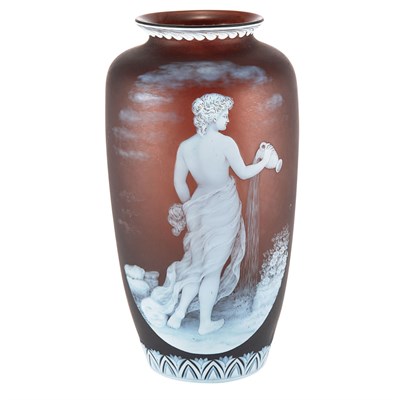 Lot 402 - Thomas Webb & Sons Cameo Glass Vase Titled...