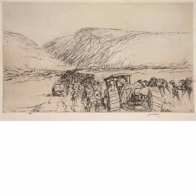 Lot 431 - James McBey A MOROCCAN MARKET; THE FIRST SIGHT...