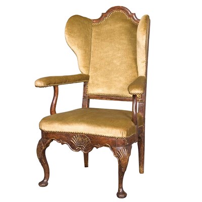 Lot 268 - Provincial George II Painted and Parcel Gilt...