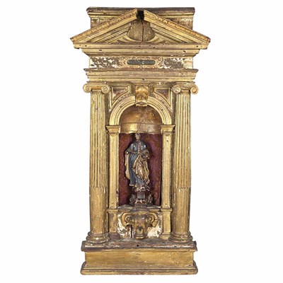 Lot 246 - Italian Neoclassical Gilt-Wood Portico 18th...