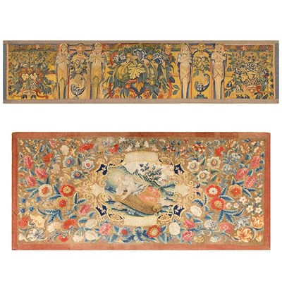Lot 608 - Needlework Tapestry Continental, dated 1732...