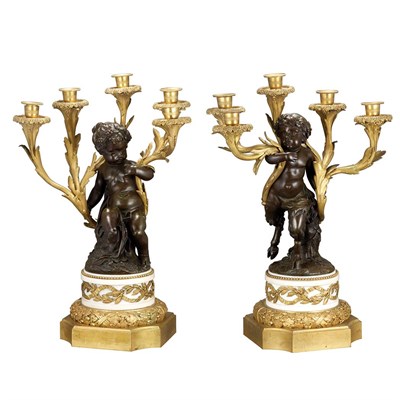 Lot 462 - Pair of Transitional Louis XV/XVI Style Gilt...