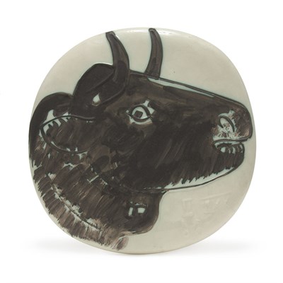 Lot 490 - Pablo Picasso BULL'S PROFILE (A.R. 317)...