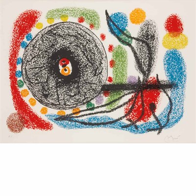 Lot 440 - Joan Miró UNTITLED (M. 812) Color lithograph,...