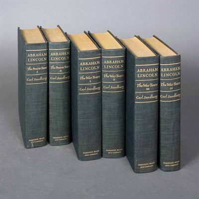 Lot 12 - [LINCOLN, ABRAHAM] SANDBURG, CARL Abraham...