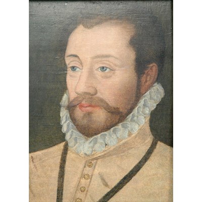 Lot 28 - Follower of Clouet Portrait of a Gentleman in...