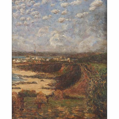 Lot 21 - British School 20th Century Coastal Village...