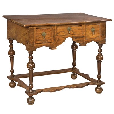 Lot 1223 - William and Mary Elm Dressing Table Height 26...