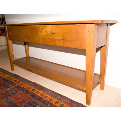 Lot 138 - Continental Provincial Style Fruitwood Console...