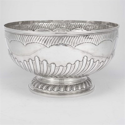Lot 428 - George III Silver Punch Bowl Probably William...