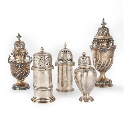 Lot 256 - Group of English and Continental Silver...