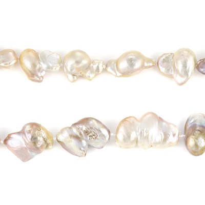 Lot 115 - Long Multicolored Baroque Freshwater Pearl Necklace